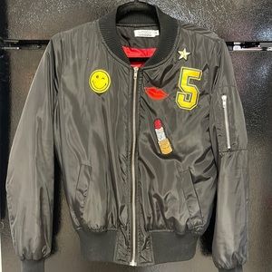 DONATING Missy adorable sequin patch bomber style jacket.